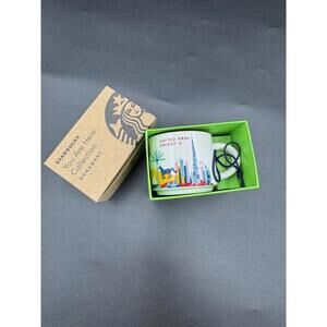 Starbucks YAH Mug UAE United Arab Emirates Ornament 2 fl oz Brand New Box Dubai
